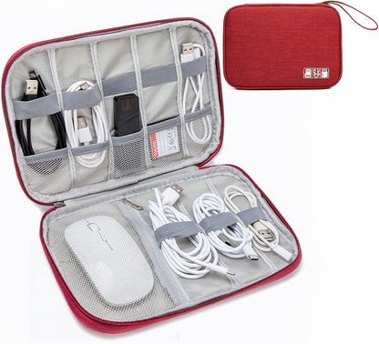 Small Cable Organizer Travel Case for Chargers, Cords&Accessories