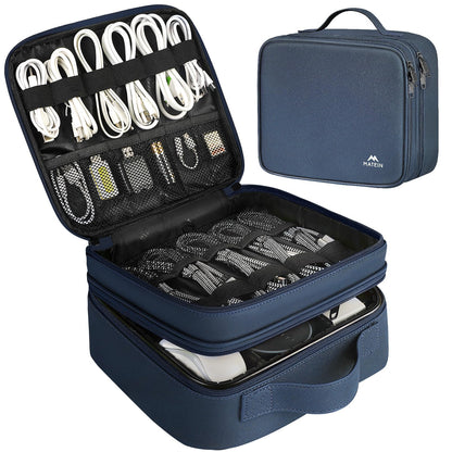 MATEIN Cable Organizer Bag, Travel Electronic Storage Cord Organizer Box