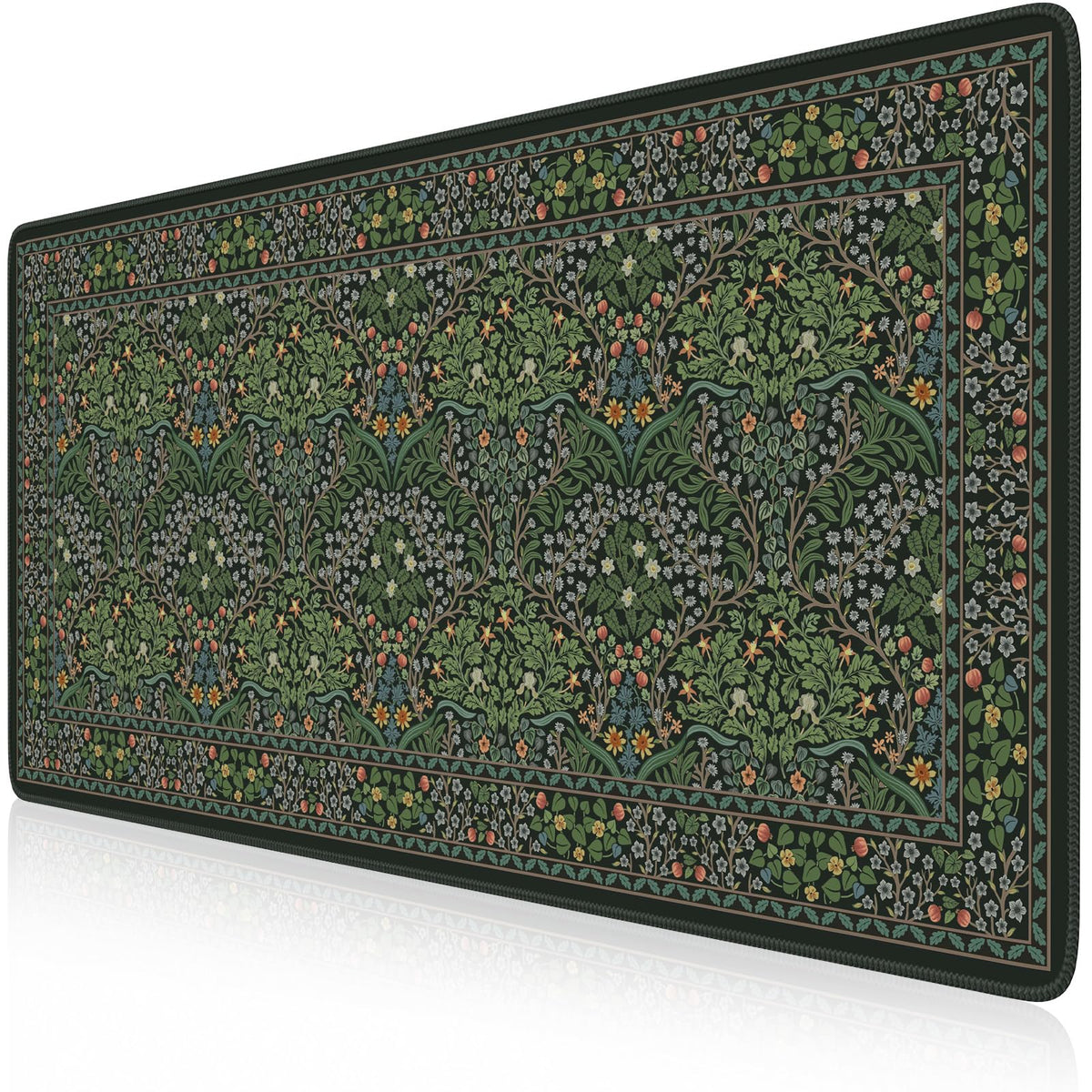 iCasso Aesthetic Desk Mat,31.5x11.8in Mouse Pads, Pink Floral