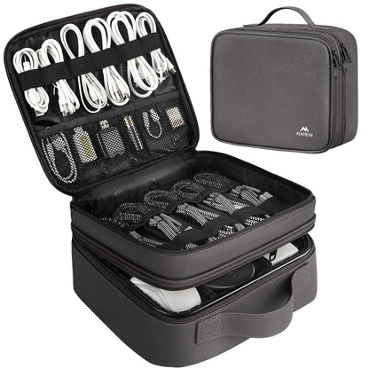 MATEIN Cable Organizer Bag, Travel Electronic Storage Cord Organizer Box