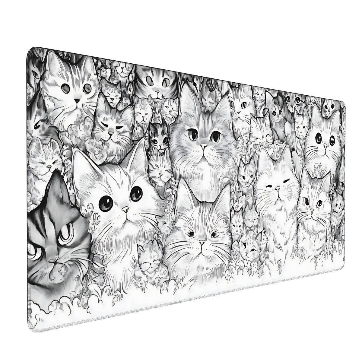 Dark Green Floral XXL Desk Mat, Extra Large Mouse Pad with Anti-Slip Base & Stitched Edges for Women, Aesthetic Desk Pad for Home Office Computer, Keyboard Mat Office Supplies Decor
