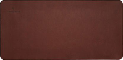 Gallaway Leather Desk Mat, Office Writing Desk Pad, Large 36" x 17" Dark Brown, for Top of Desks, Gift Ready Elegant Computer Desk Cover Protector PU Leather